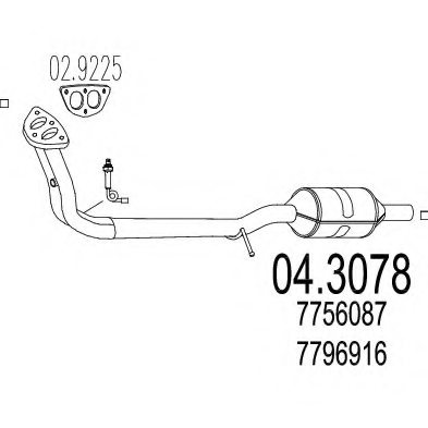 MTS 04.3078 Catalytic Converter